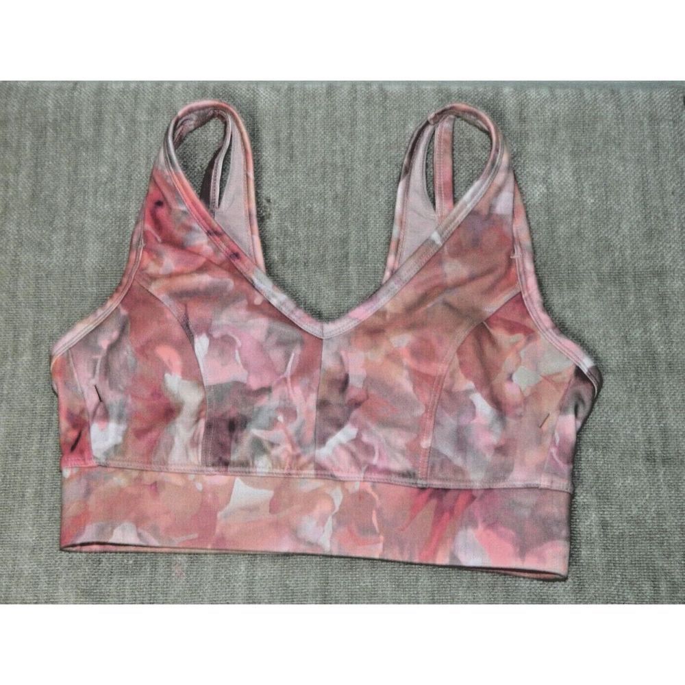 All In Motion Target Sports Bra Size X-Small Pink Watercolor Design